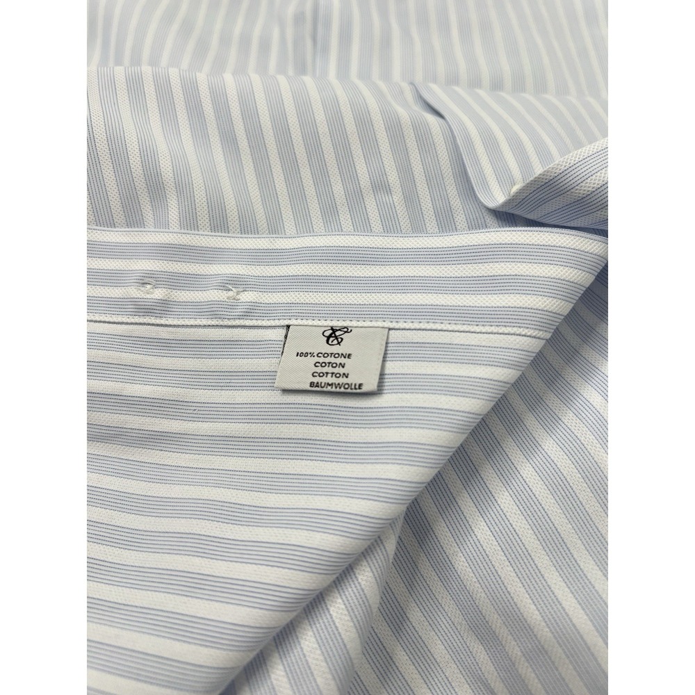 Canali Button Up Shirt Lot Of 2 Mens 41-16 Check Striped Long Sleeve Designer - Picture 9 of 16